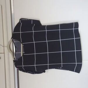 Shein black squared top